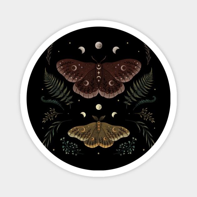 Saturnia pavonia Magnet by Episodic Drawing